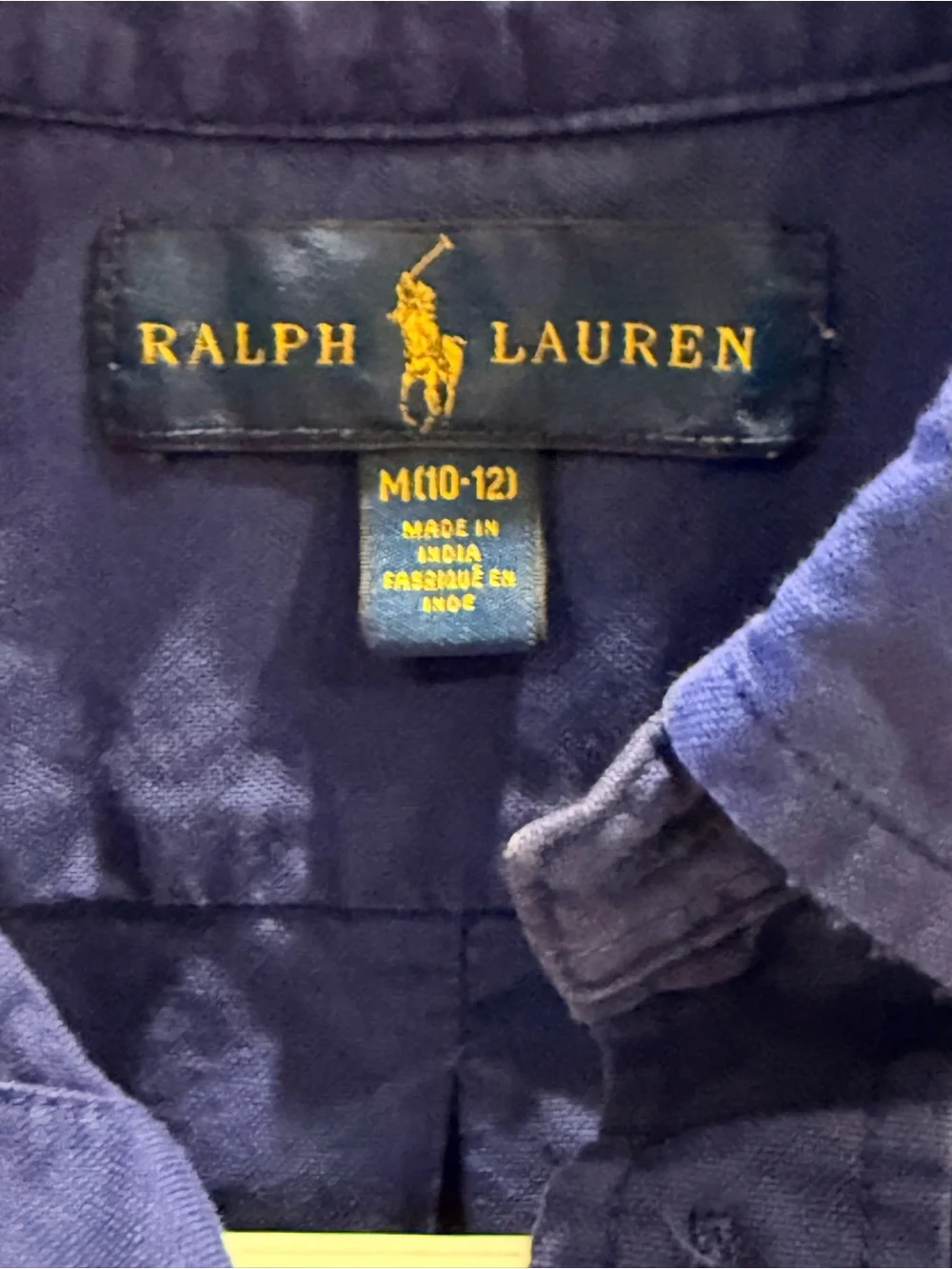 Polo by Ralph Lauren Boy’s Blue Button-Down Oxford Shirt 10/12